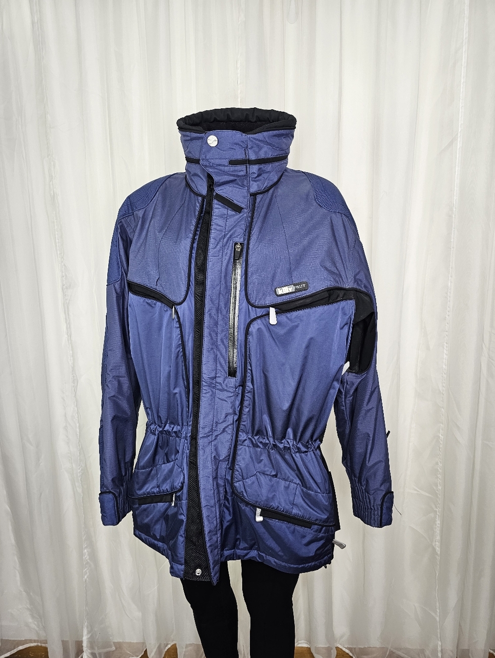 Vintage 90s Killy AWT Master Tech Ski Jacket Blue Gorpcore Retro Women's 40